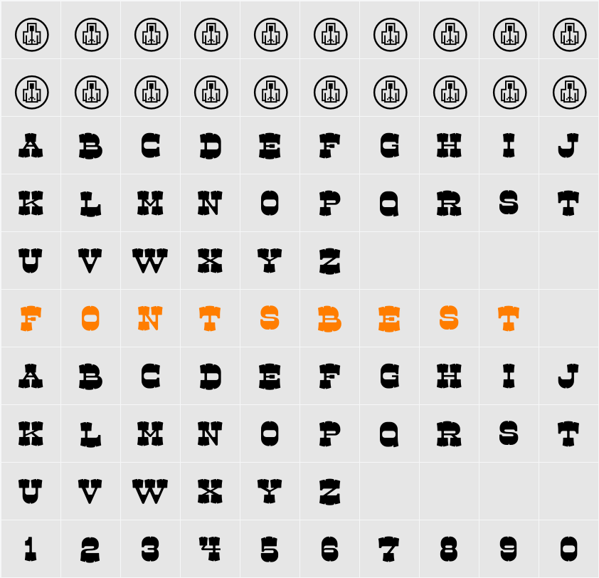 Dude Willie Character Map