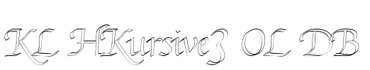 KL HKursive3 OL DB