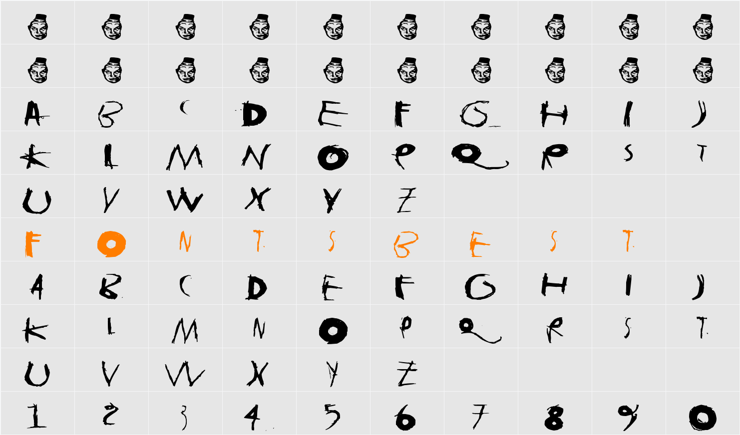 tasapainoaisti_iso Character Map