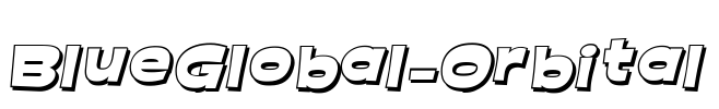 BlueGlobal-Orbital Font Image