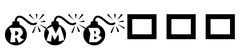 RMBomb Font Image