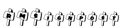 RMSignpost Font Image
