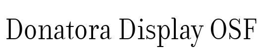 Donatora Display OSF Font Image