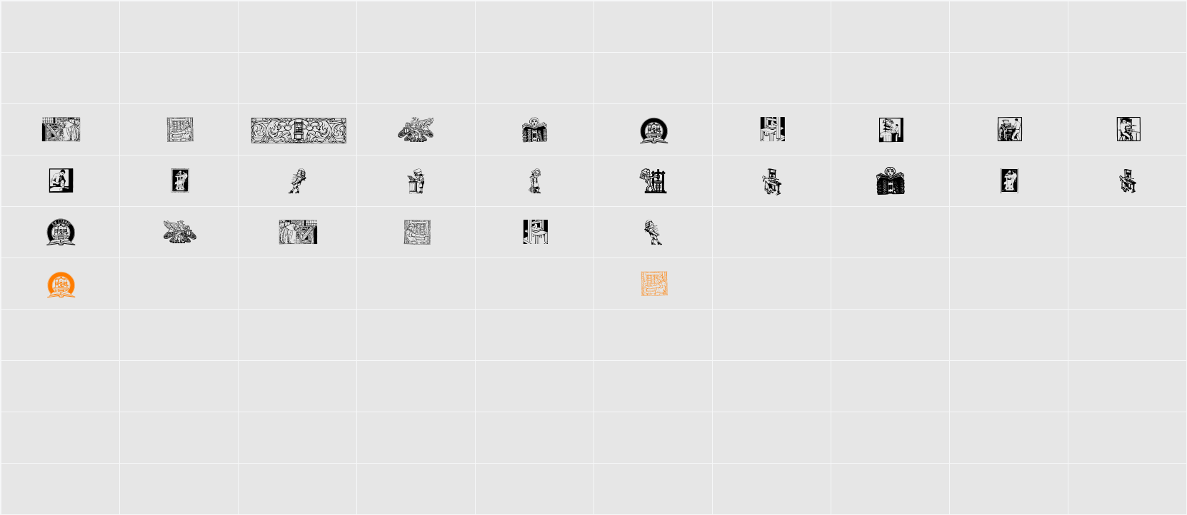 TypographyTribute Character Map