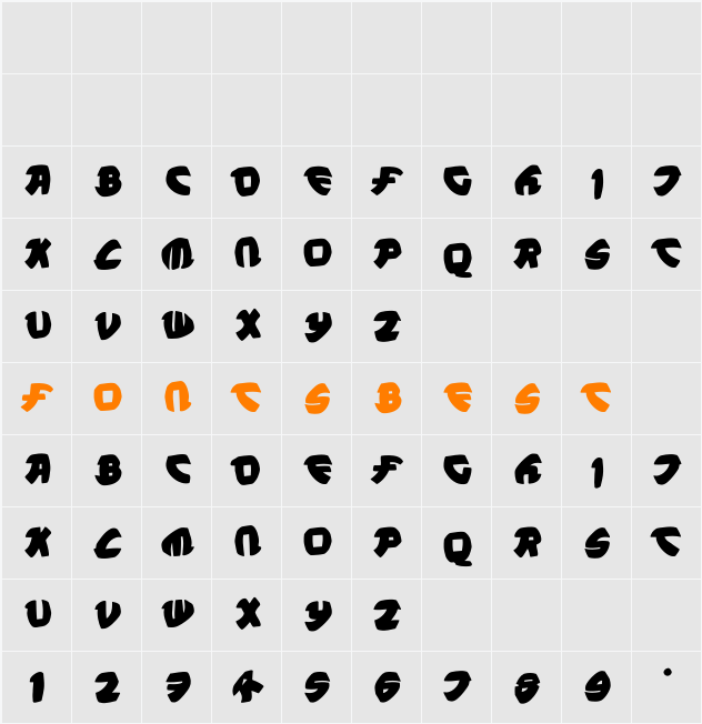 PetitSan Character Map