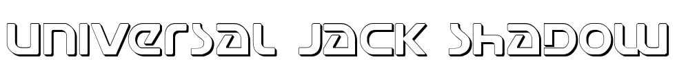 Universal Jack Shadow Font Image