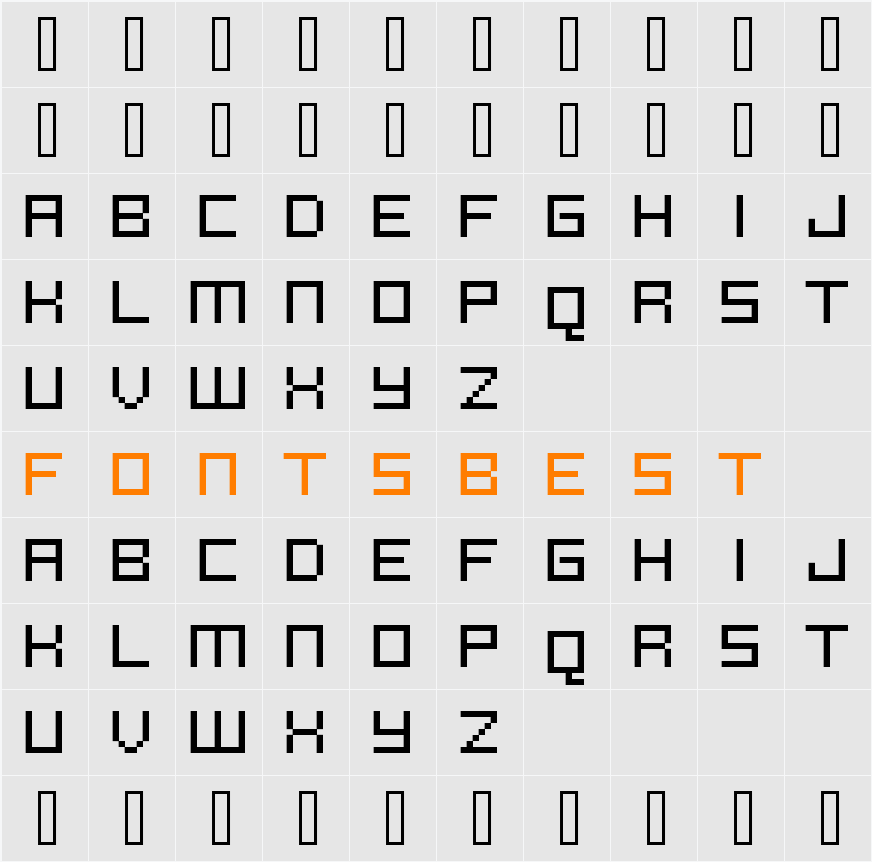 FFF Reaction  Trial Character Map