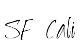 SF-Cali Font Image