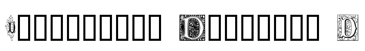 Ornamental Initials D Font Image