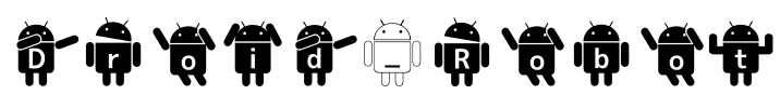 Droid_Robot Font Image