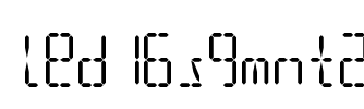 led16sgmnt2 Font Image