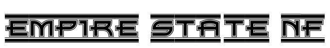 Empire State NF Font Image