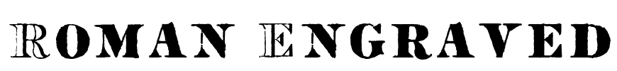 Roman Engraved Font Image