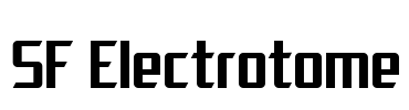 SF Electrotome Font Image