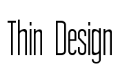 Thin Design Font Image