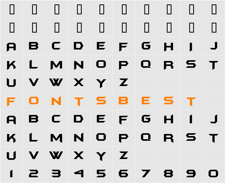 tsp teitbite 1 Character Map