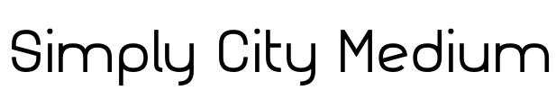 Simply City Medium Font Image