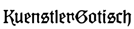KuenstlerGotisch Font Image