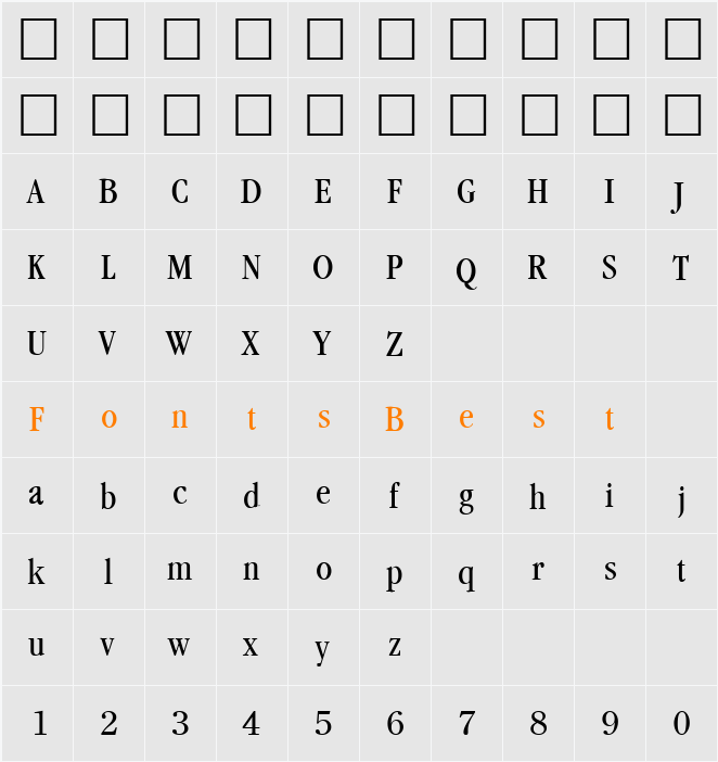 PSL-Siara Character Map