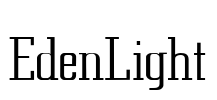 EdenLight Font Image
