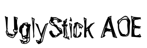 UglyStick AOE Font Image