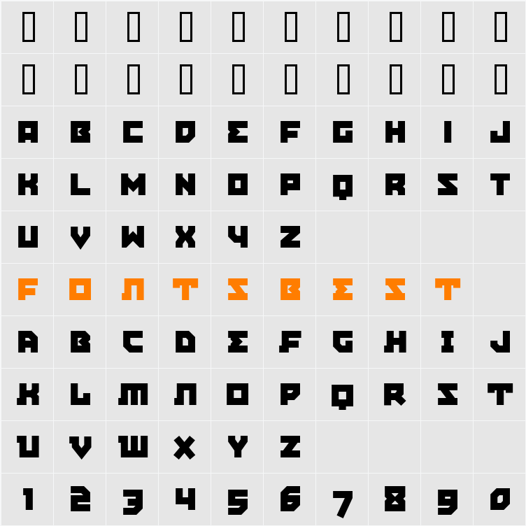 m_Agit Prop Medium Character Map