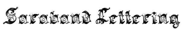 Saraband Lettering