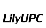 LilyUPC Font Image