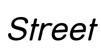 Street Font Image