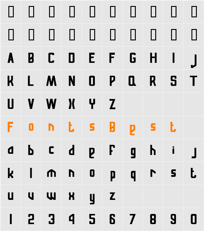 RussianQuality Character Map