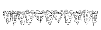 HeartStripe Font Image