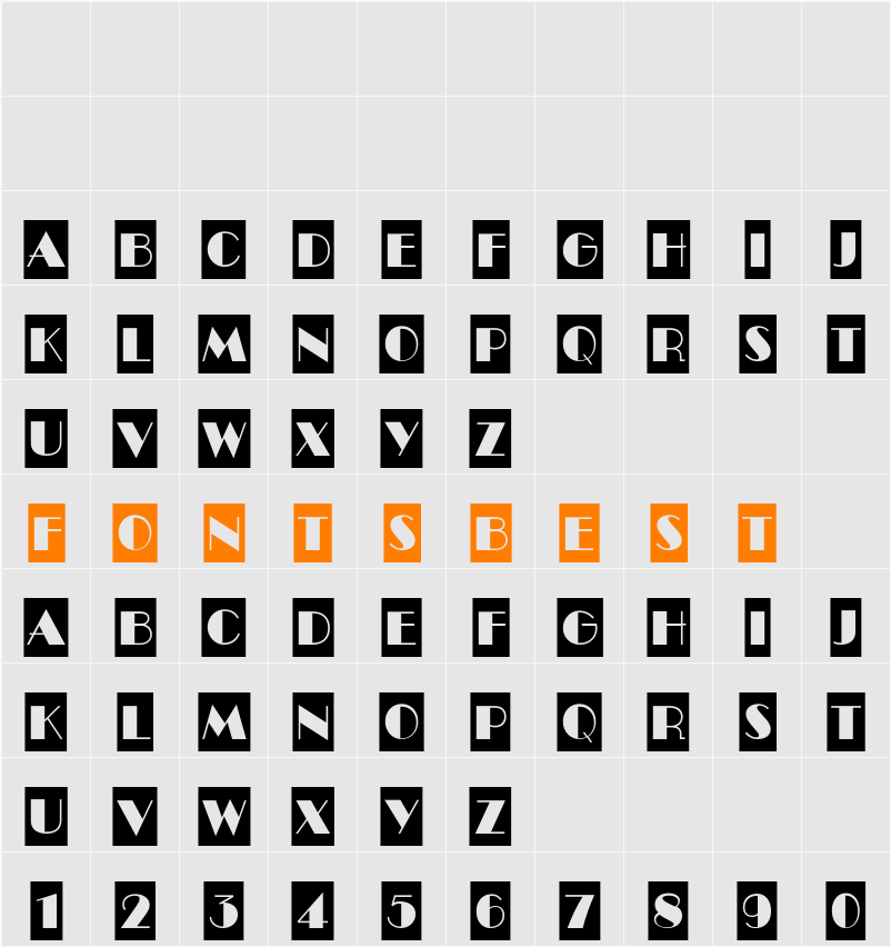 a_BentoCm Character Map