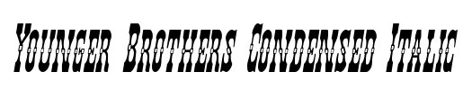 Younger Brothers Condensed Italic