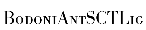 BodoniAntSCTLig