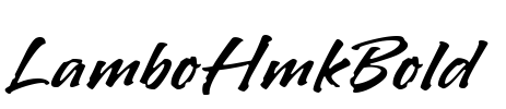 LamboHmkBold Font Image