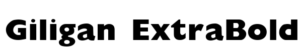 Giligan ExtraBold Font Image