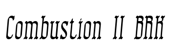 Combustion II BRK Font Image