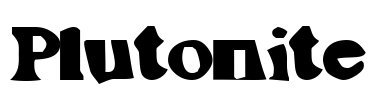 Plutonite Font Image