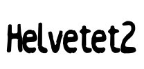 Helvetet2 Font Image