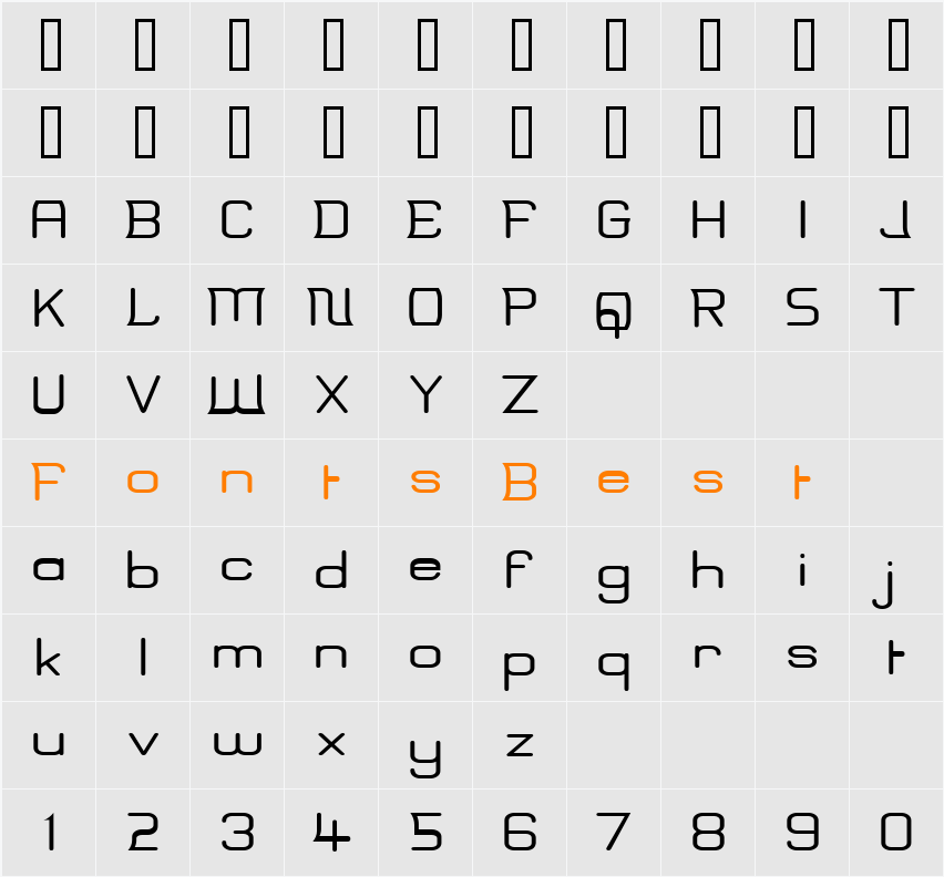 Erinal Wide Character Map