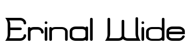 Erinal Wide Font Image