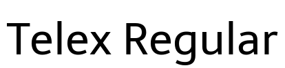 Telex Regular Font Image