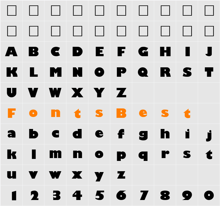 Giligan Black Character Map