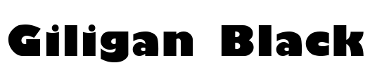 Giligan Black Font Image