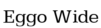 Eggo Wide Font Image