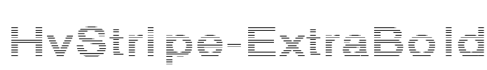 HvStripe-ExtraBold Font Image