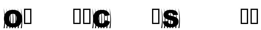 OszillCapsSecond Font Image