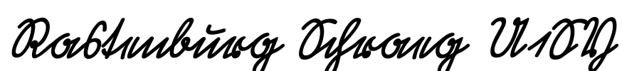 Rastenburg Schraeg U1SY Font Image