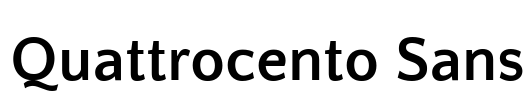 Quattrocento Sans Font Image