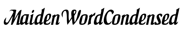 MaidenWordCondensed